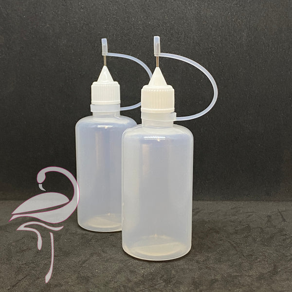 Set of 2 x 50ml Needle Squeeze Bottle for crafts