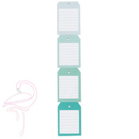 Paper 175gsm - Double sided paper - (Pack of 6 sheets & 8 tags) - Flamingo Craft