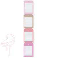 Paper 175gsm - Double sided paper - (Pack of 6 sheets & 8 tags - Flamingo Craft