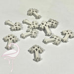 Wooden Crosses - 20 x 15mm x 3mm thick - 10 pcs