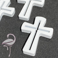 Wooden Crosses - 50 x 35mm x 5mm thick - 3 pieces