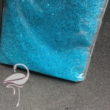 Glass micro beads 0.6-0.8mm blue - approx 20g