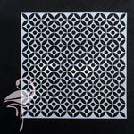 Stencil for mixed media "Moroccan circles" - 130 x 130mm