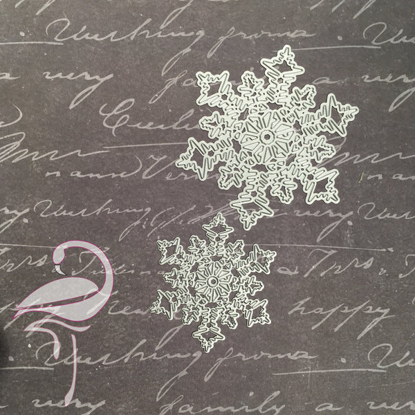 Die - Snowflake Set of 2 - 68mm and 95mm - Flamingo Craft