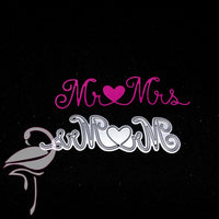 Die - Mr and Mrs - 90 x 25mm - Flamingo Craft
