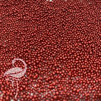 Micro beads 1.0-1.5mm red - approx 20g