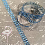 Self-Adhesive Rhinestones Blue - 18mm x 50cm