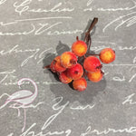 Stamens Berries Orange 12mm - Pack of 5