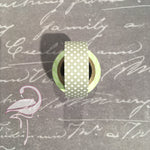Washi Tape Beige Polka Dots - 15mm x 1m - Flamingo Craft