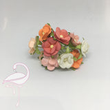 Quality mulberry paper sweetheart orange mix 15mm - Flamingo Craft