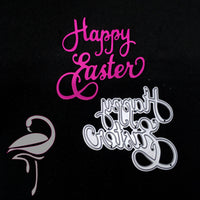 Die - Happy Easter - 70 x 63mm - Flamingo Craft
