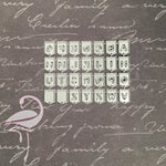 Die - Alphabet Upper Case in Banner - 13 x 16mm - Flamingo Craft