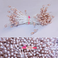 Stamens Pearl Old Rose 3mm Code 005 - Pack of 100 - Flamingo Craft