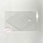 Translucent plastic shaker - Diamond 130 x 80mm x 5 pcs