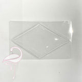 Translucent plastic shaker - Diamond 130 x 80mm x 5 pcs